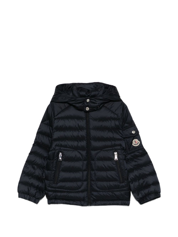 Giubbotto blu navy per bambino 9541A00036597YF 778 Moncler Kids 