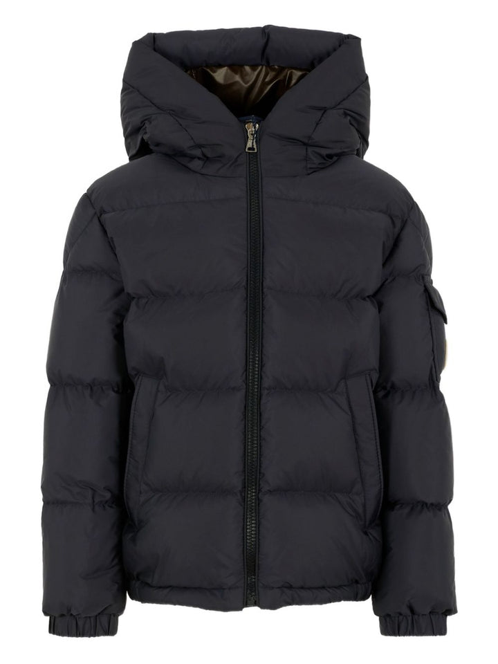 Giubbotto blu per bambino 9541A0008153A5E 742 Moncler Kids 
