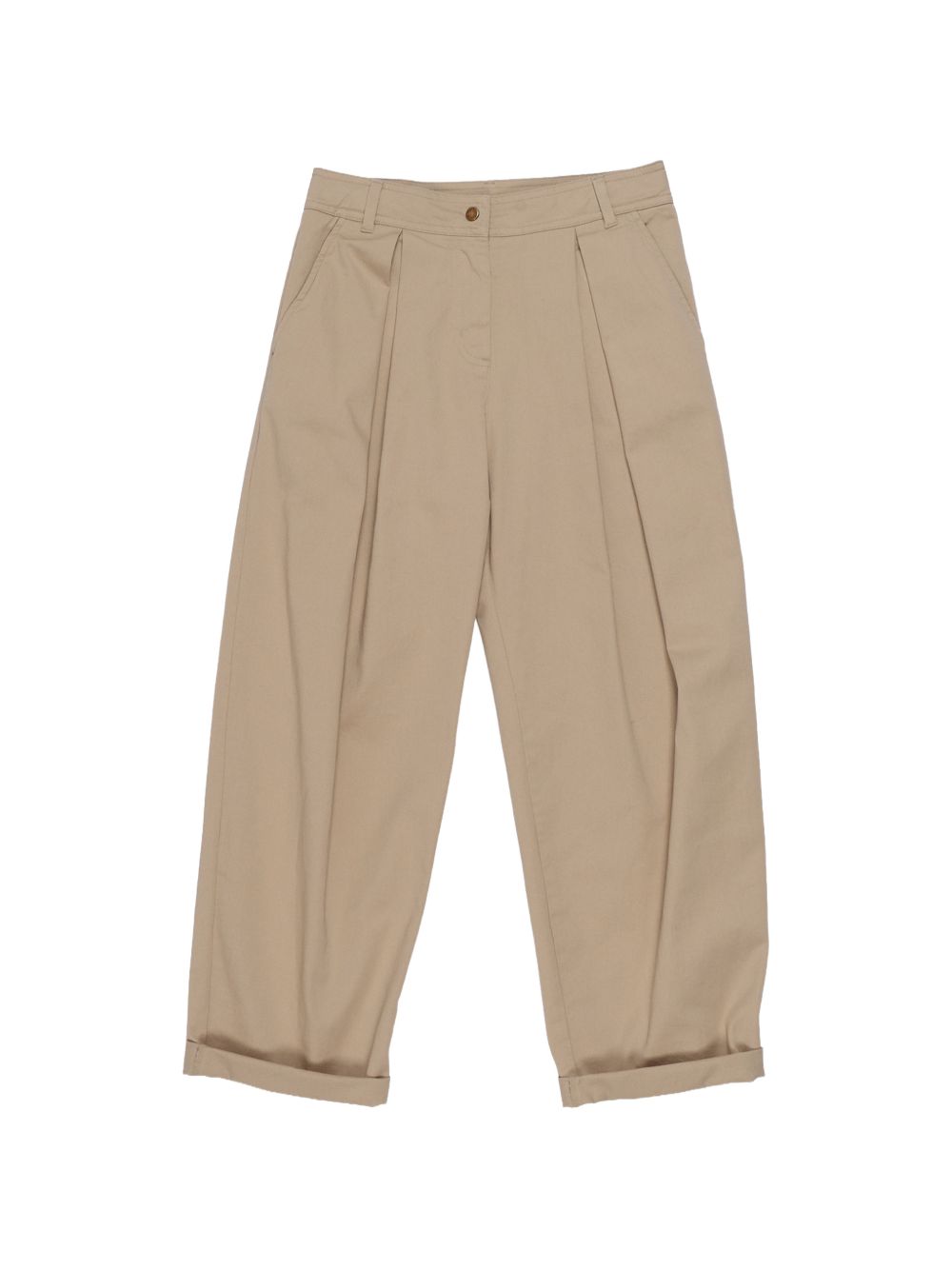 Pantalone beige per bambina 9542A00003598QH 21L Moncler Kids 