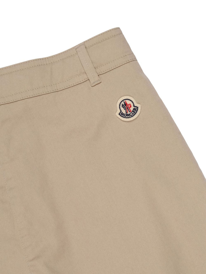 Pantalone beige per bambina 9542A00003598QH 21L Moncler Kids 