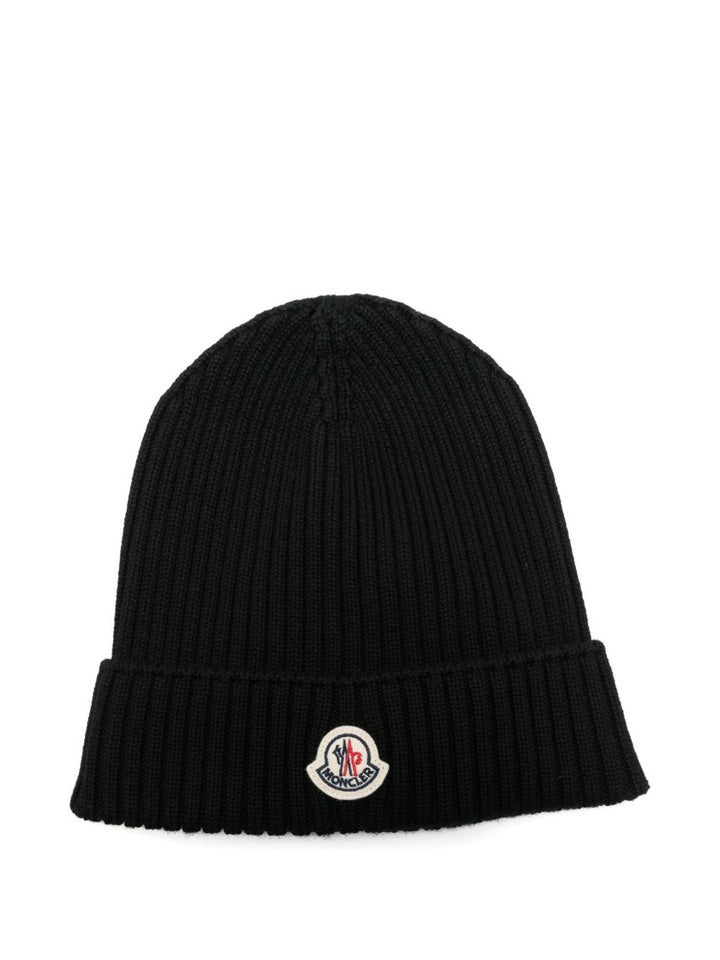Cappello nero per bambino 9543B00006M1131 999 Moncler Kids 
