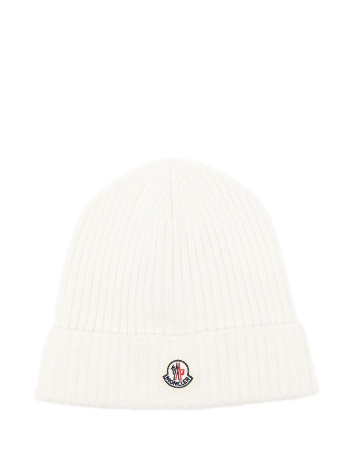 Cappello bianco per bambino 9543B00008M1131 030 Moncler Kids 