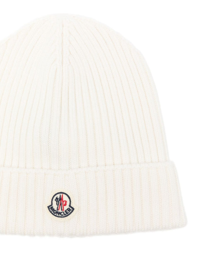 Cappello bianco per bambino 9543B00008M1131 030 Moncler Kids 