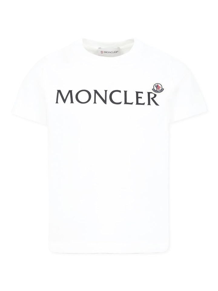 T-shirt bianco per bambino 9548C0001089AFV 034 Moncler Kids 