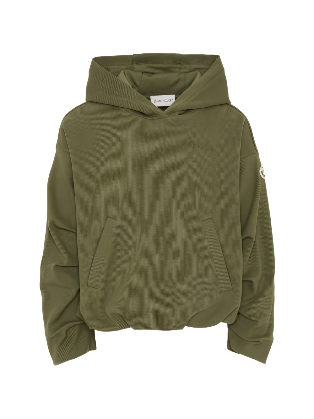 Felpa verde salvia per bambina 9548G0000689AHP 825 Moncler Kids 