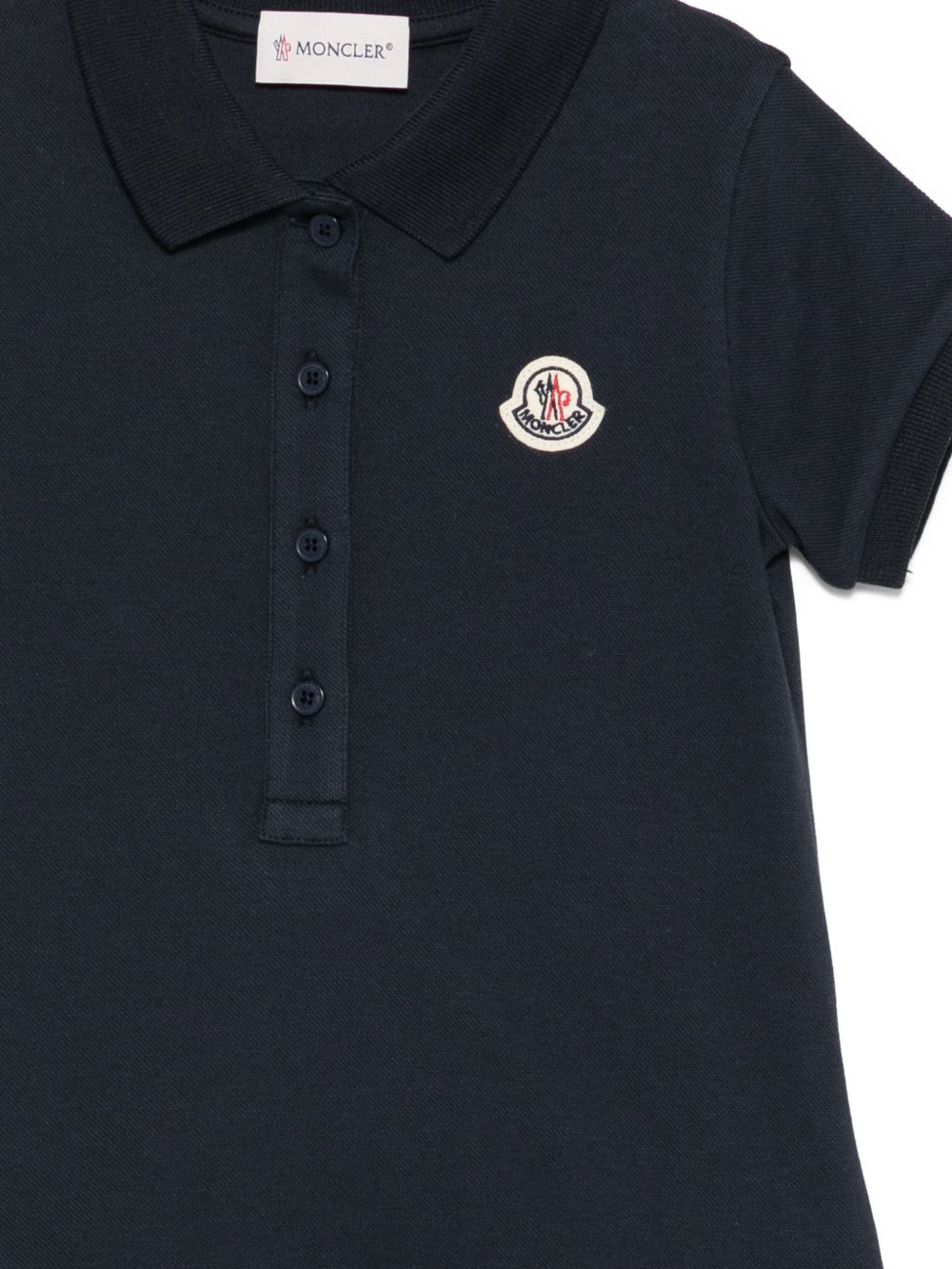 Abito blu navy per bambina 9548I000148496F 773 Moncler Kids 