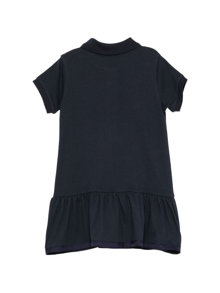 Abito blu navy per bambina 9548I000148496F 773 Moncler Kids 