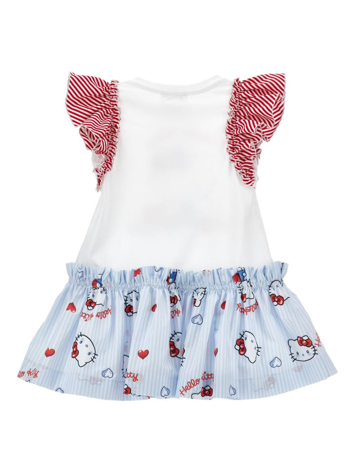 Abito multicolor "Hello Kitty" per bambina 11G9177201 0099 Monnalisa Kids 