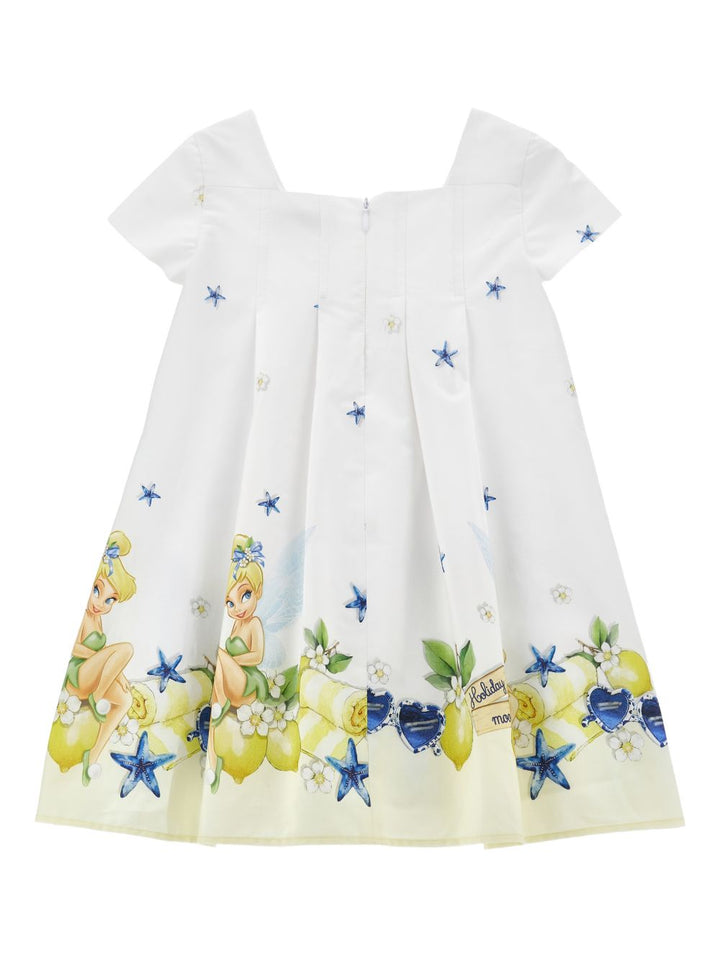 Abito bianco per bambina 11G9217628 9914 Monnalisa Kids 