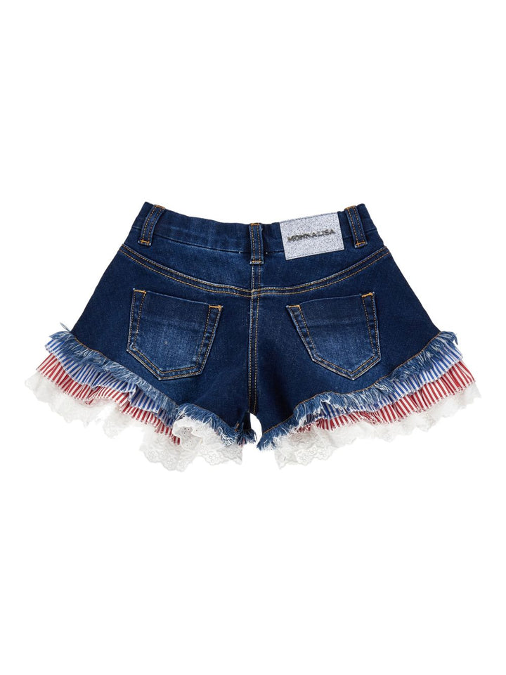 Bermuda di jeans per bambina 19G4017015 0055 Monnalisa Kids 