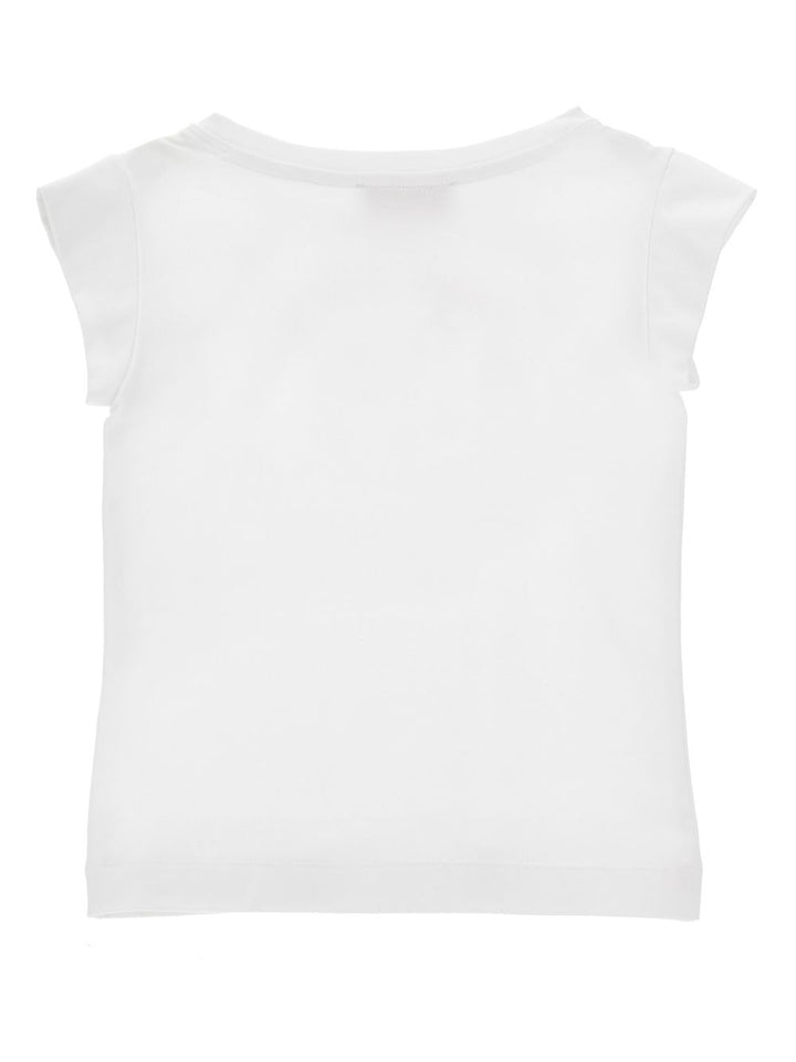 T-shirt bianco "Hello Kitty" per bambina 19G6177005 0099 Monnalisa Kids 