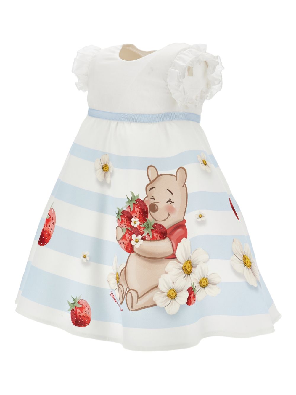 Abito bianco per neonata 31G9157105 9984 Monnalisa Kids 