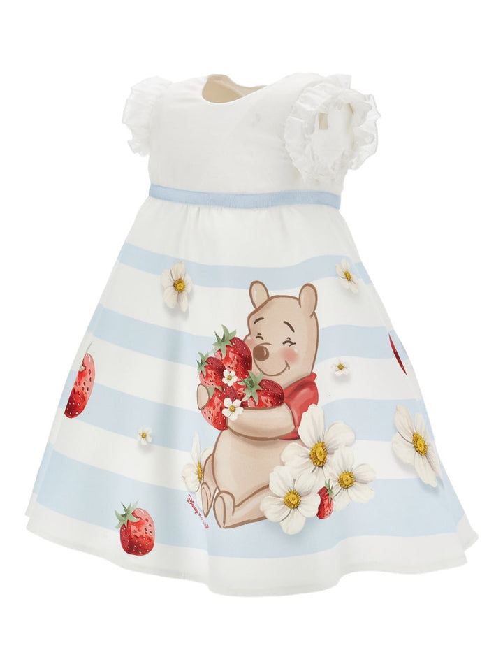 Abito bianco per neonata 31G9157105 9984 Monnalisa Kids 