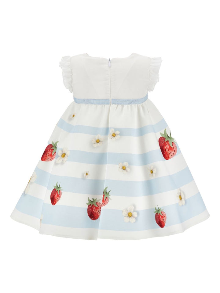Abito bianco per neonata 31G9157105 9984 Monnalisa Kids 