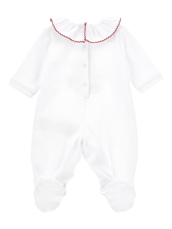Tutina bianca per neonata 35G2077084 0099 Monnalisa Kids 