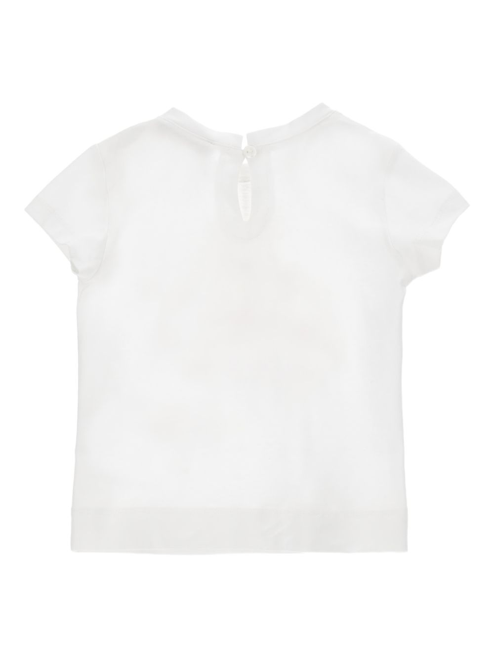 T-shirt bianca per neonata 39G6117002 0099 Monnalisa Kids 