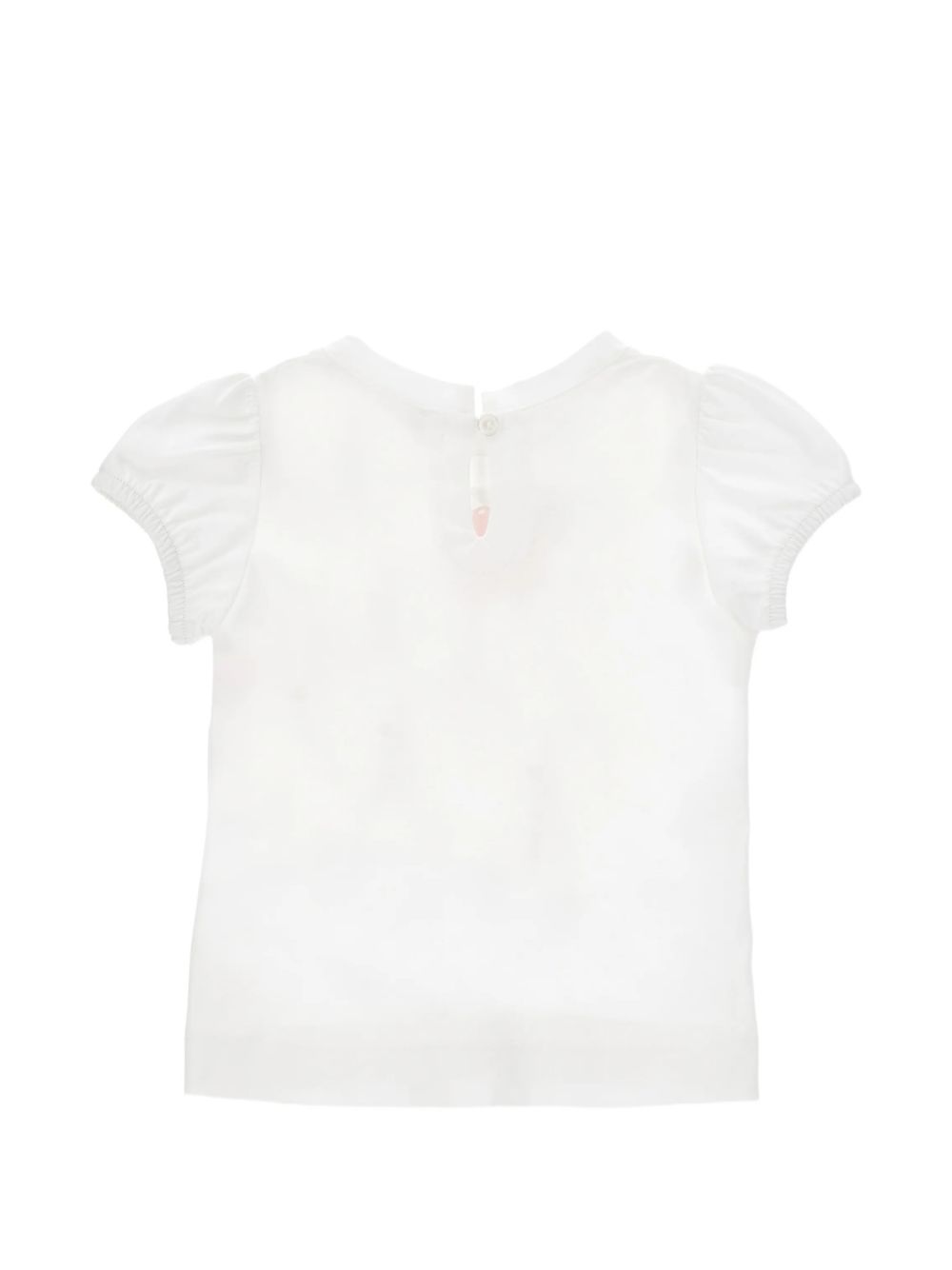 T-shirt bianca per bambina 39G6137002 0099 Monnalisa Kids 