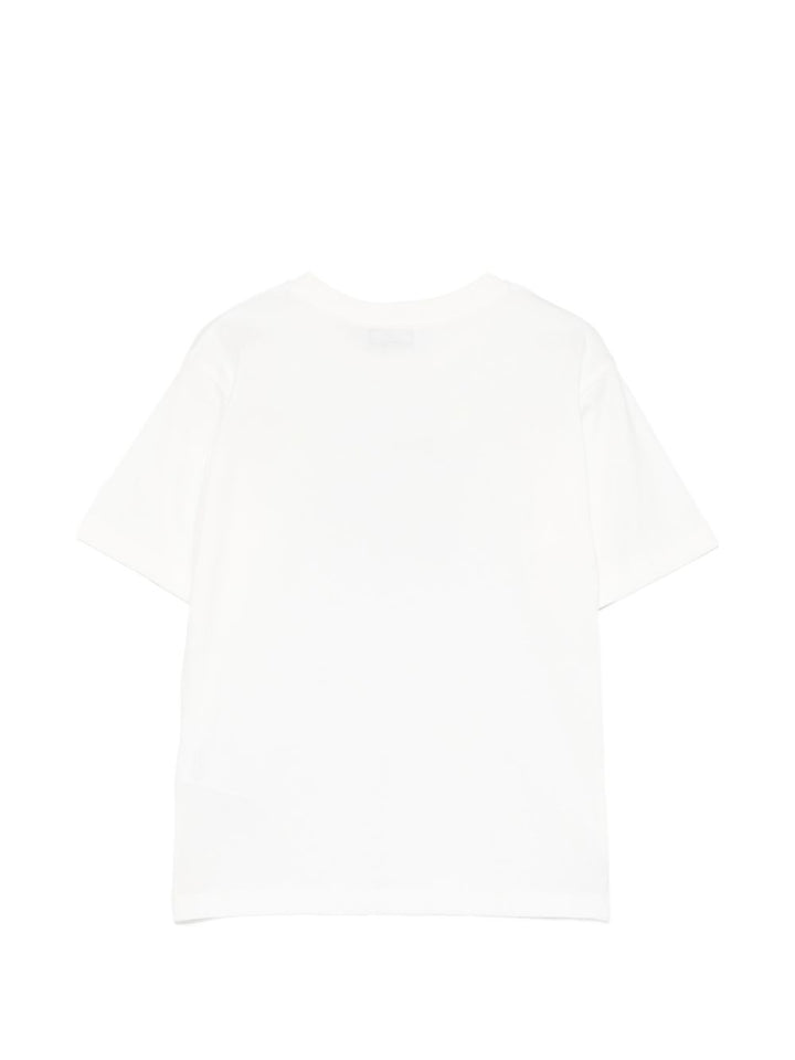 T-shirt bianco per bambino H5M05GLAA23 10063 Moschino Kids 