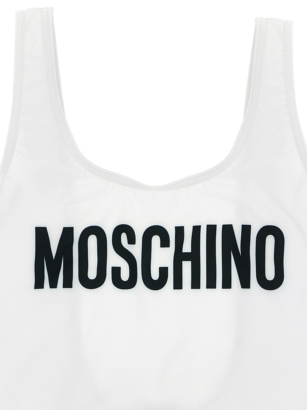 Costume entero bianco per bambina HDL016LKA11 10101 Moschino Kids 