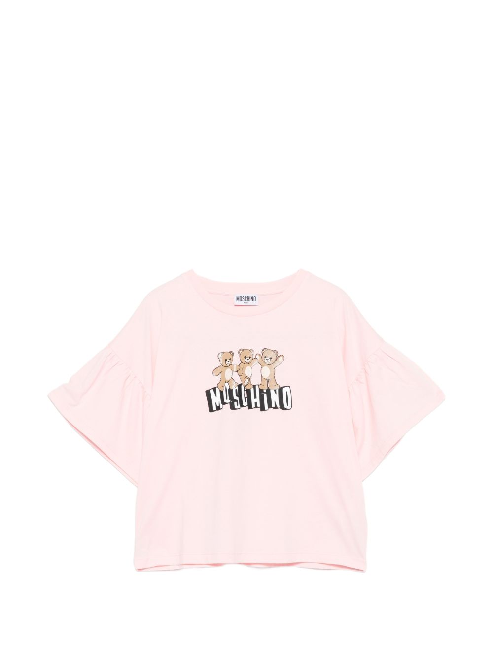 T-shirt rosa chiaro per bambina HDM077LAA23 50209 Moschino Kids 