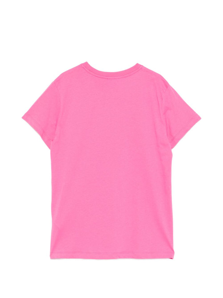 T-shirt rosa per bambina HUM05OLAA03 50533 Moschino Kids 