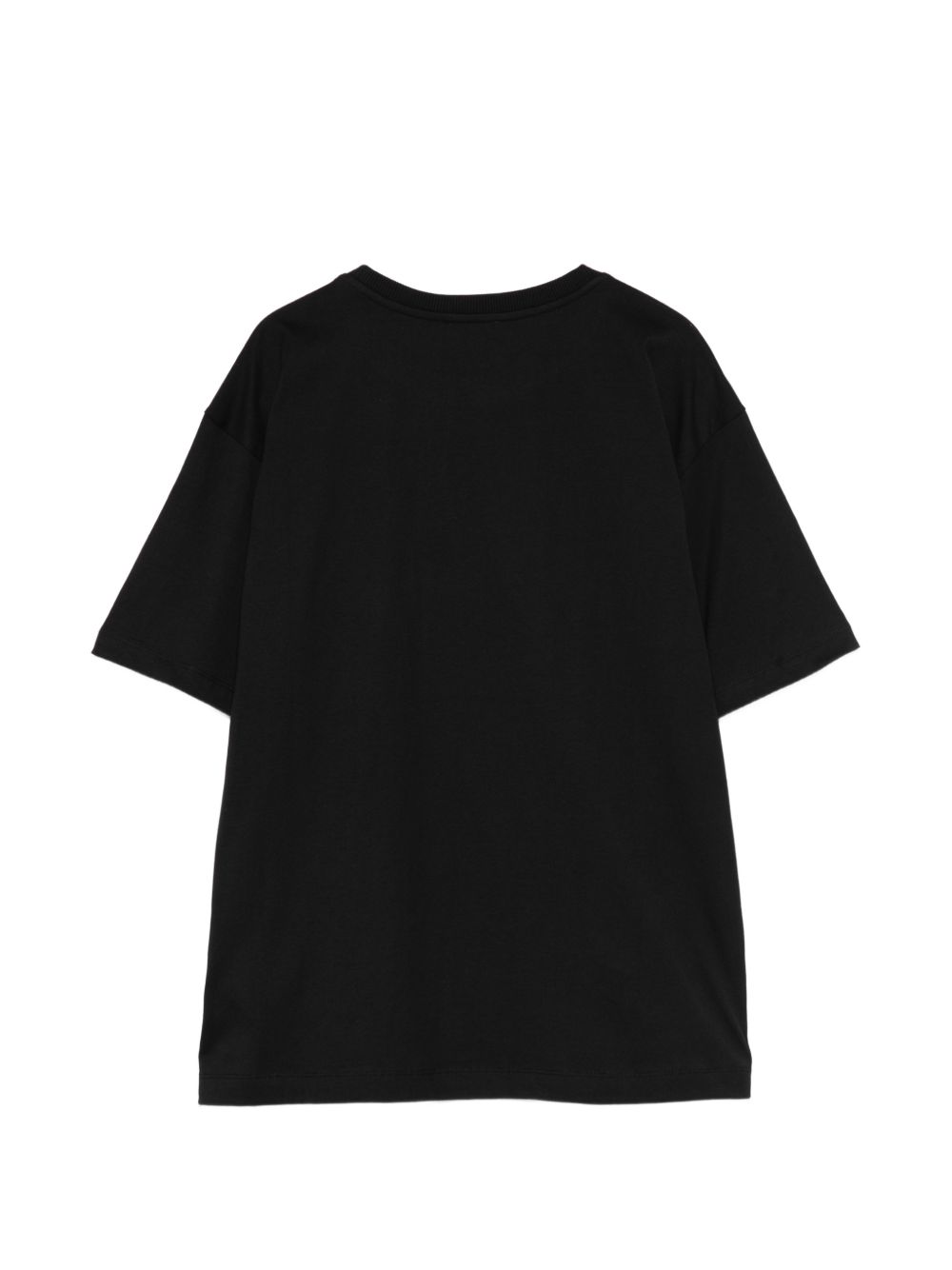 T-shirt nera per bambino HUM05PLAA23 60100 Moschino Kids 