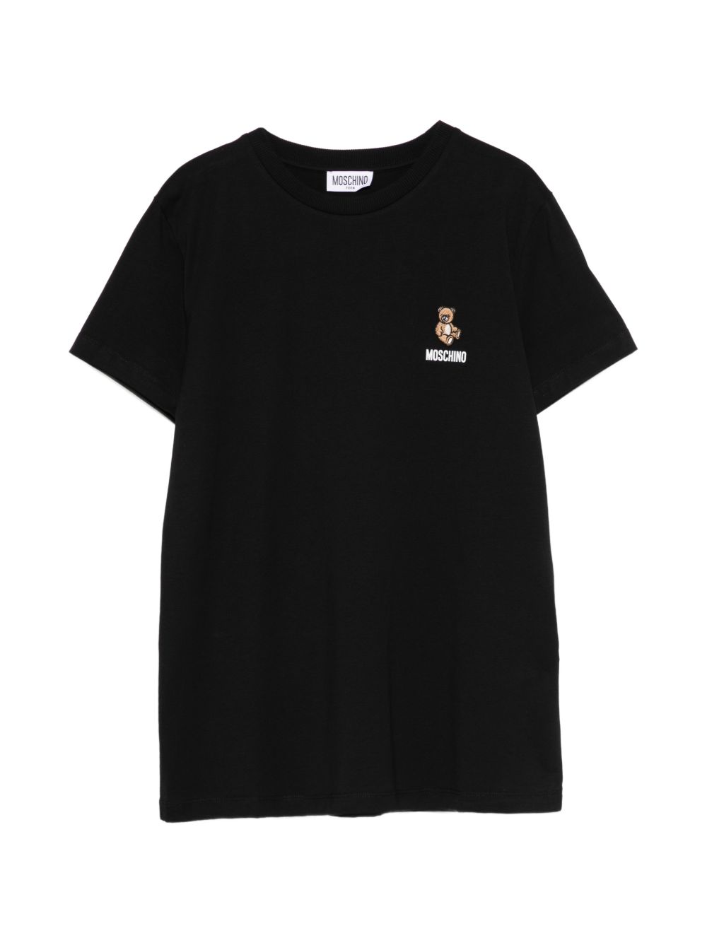 T-shirt nero per bambino HUM05TLAA02 60100 Moschino Kids 