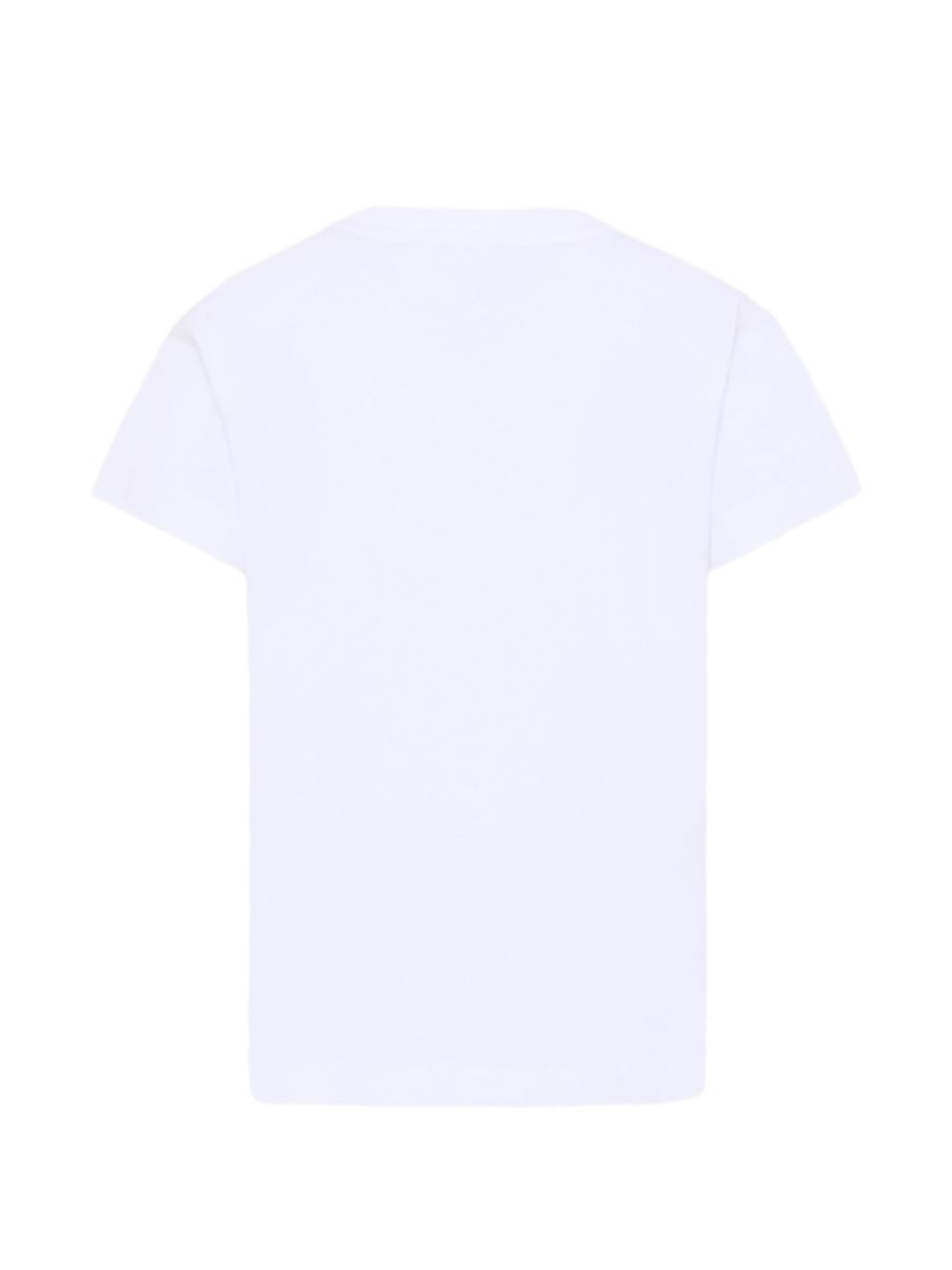 T-shirt bianca per bambino HUM05ULBA10 10101 Moschino Kids 
