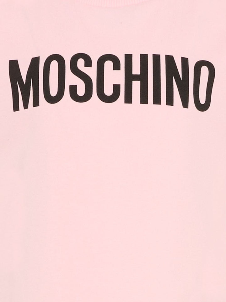 T-shirt rosa per bambino HUM05ULBA10 50209 Moschino Kids 