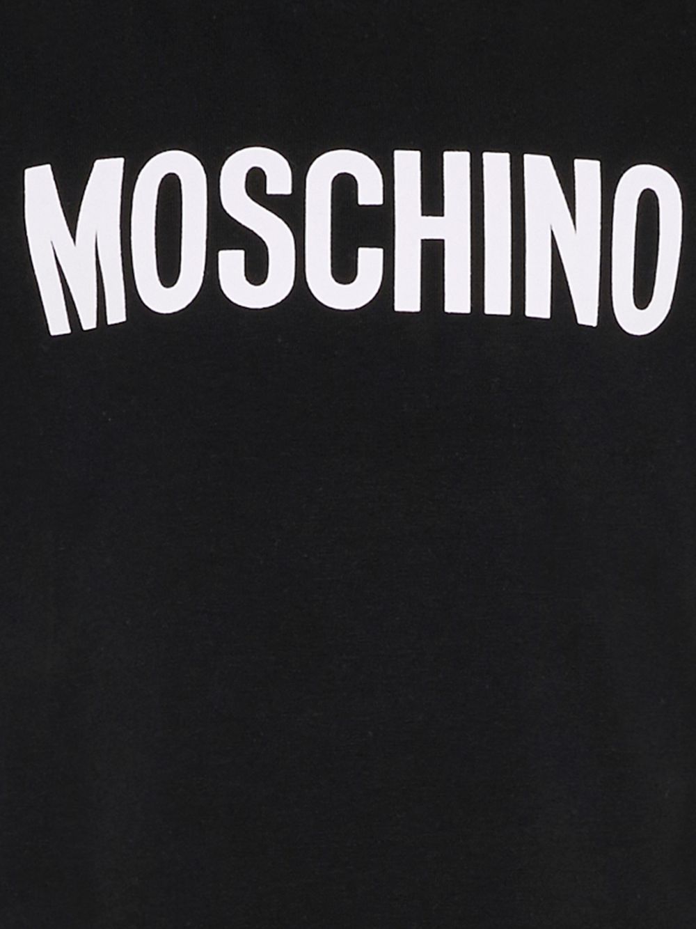 T-shirt nera per bambino HUM05ULBA10 60100 Moschino Kids 