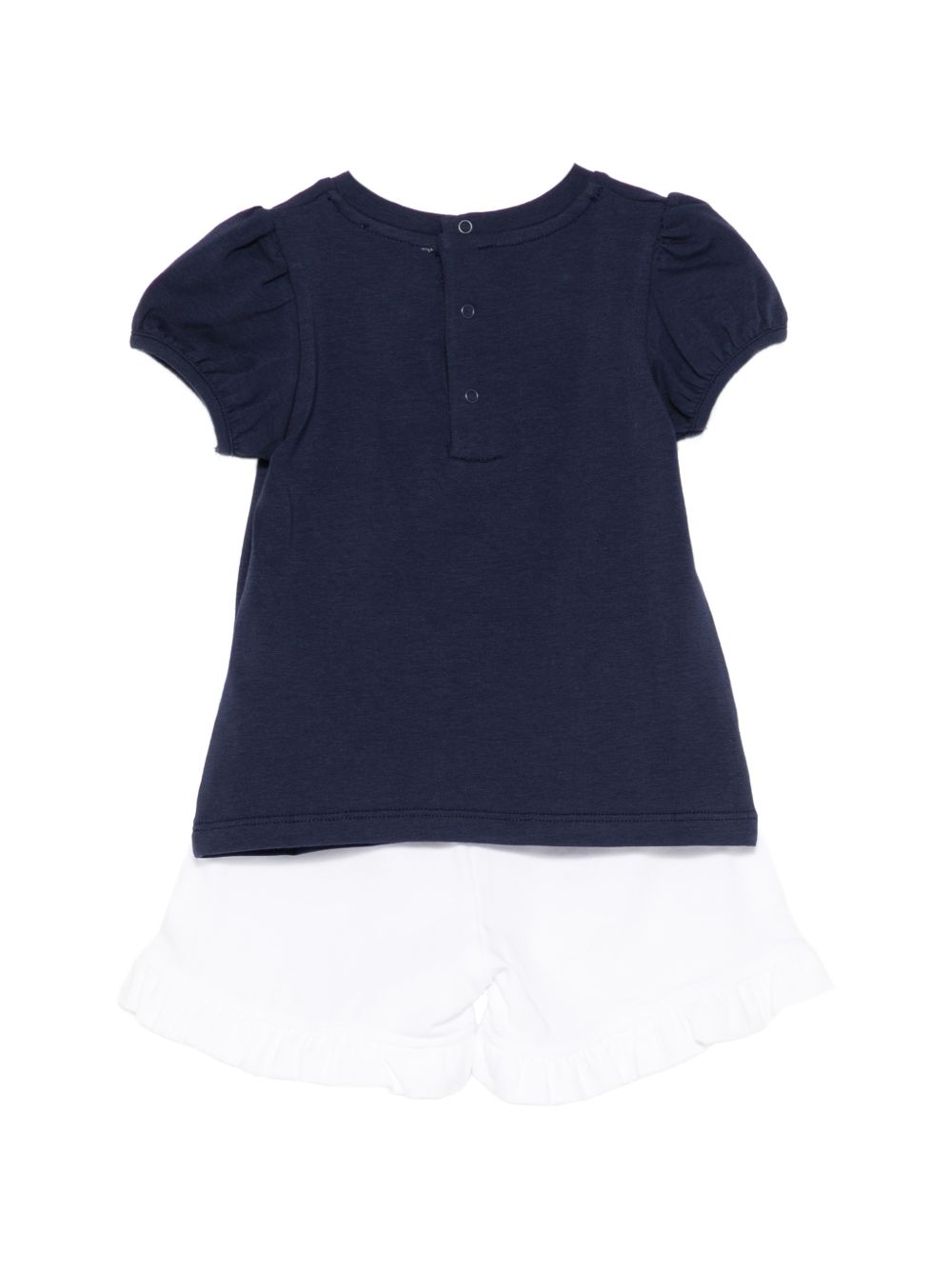 Completo blu navy/bianco per neonata MBG01OLBA00 85269 Moschino Kids 