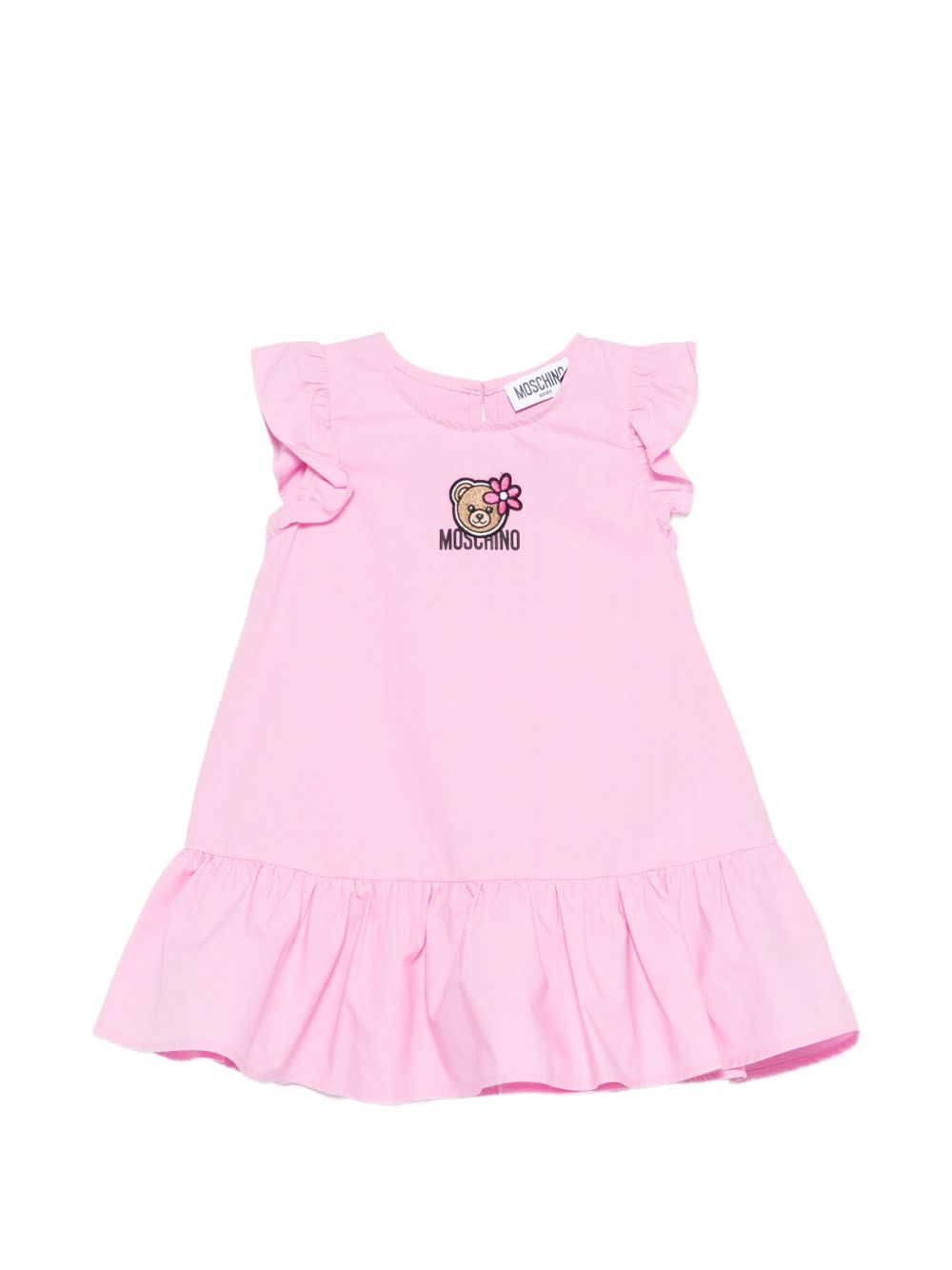 Abito rosa per neonata MDV0D6LLA10 51473 Moschino Kids 