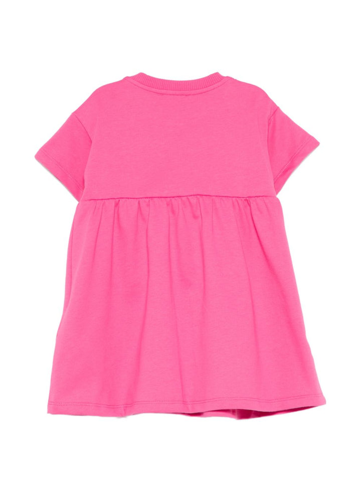 Abito rosa per neonata MDV0DGLCA19 50533 Moschino Kids 