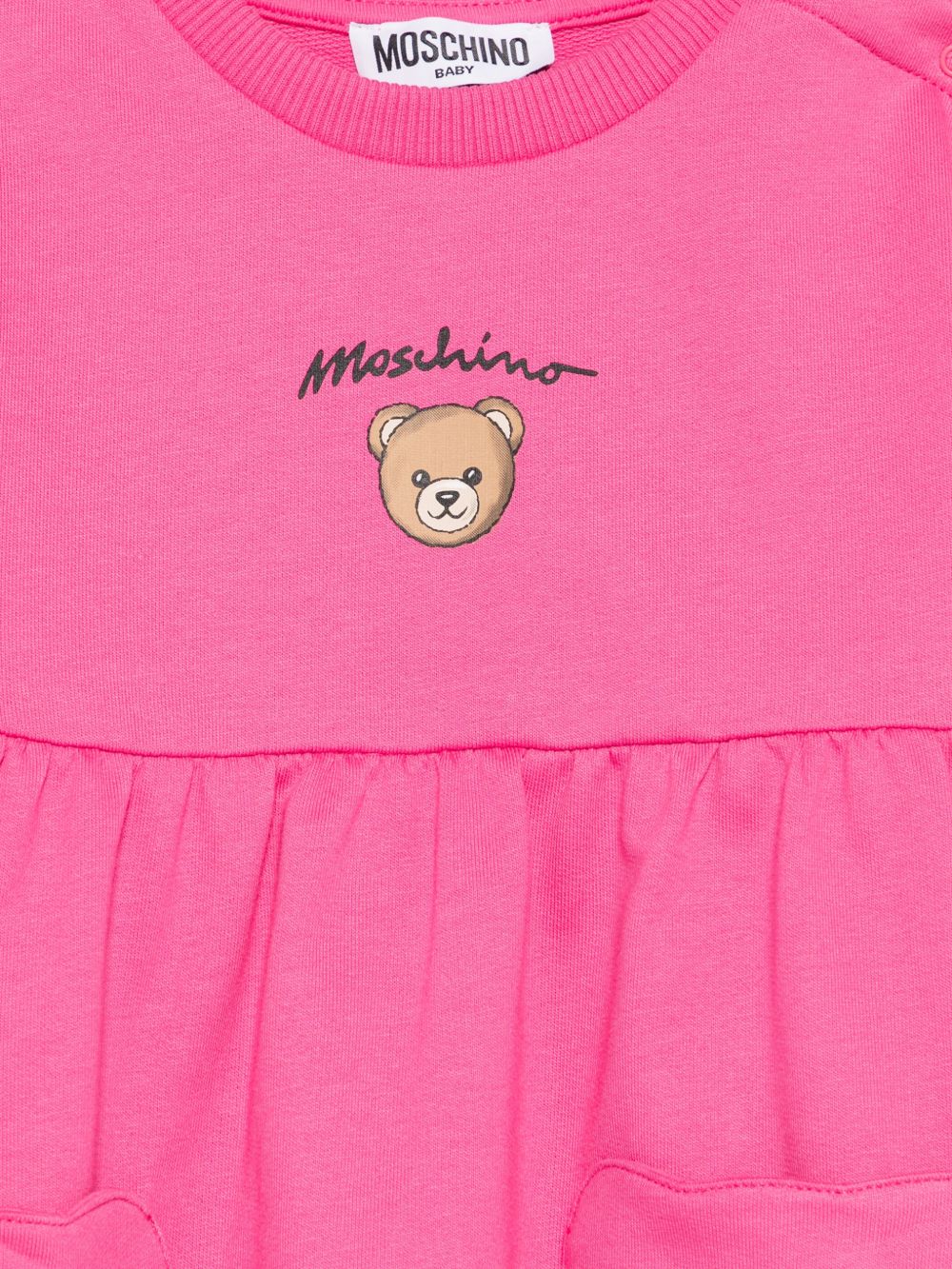 Abito rosa per neonata MDV0DGLCA19 50533 Moschino Kids 