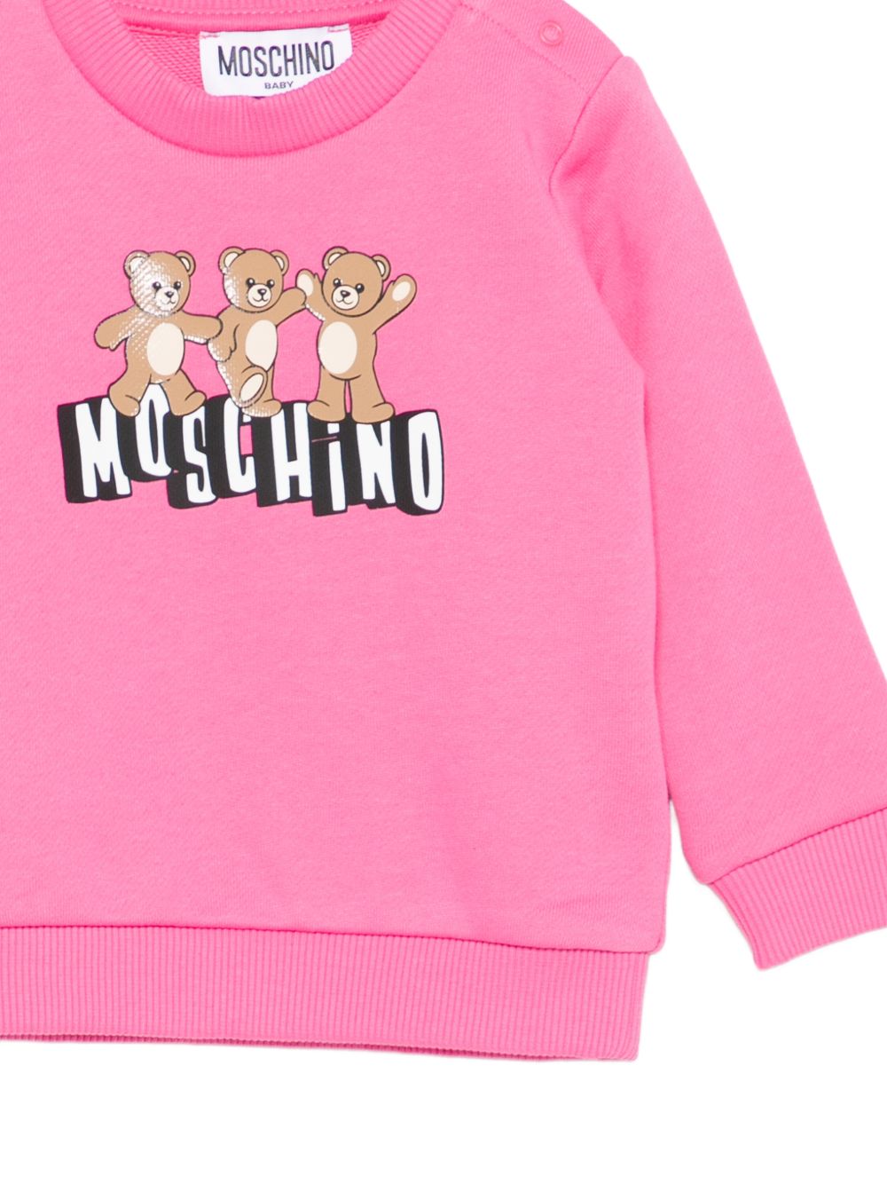 Felpa rosa per neoanta MTF060LCA89 50533 Moschino Kids 