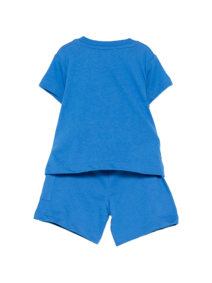 Completo blu per neonato MUG01ULCA19 40630 Moschino Kids 