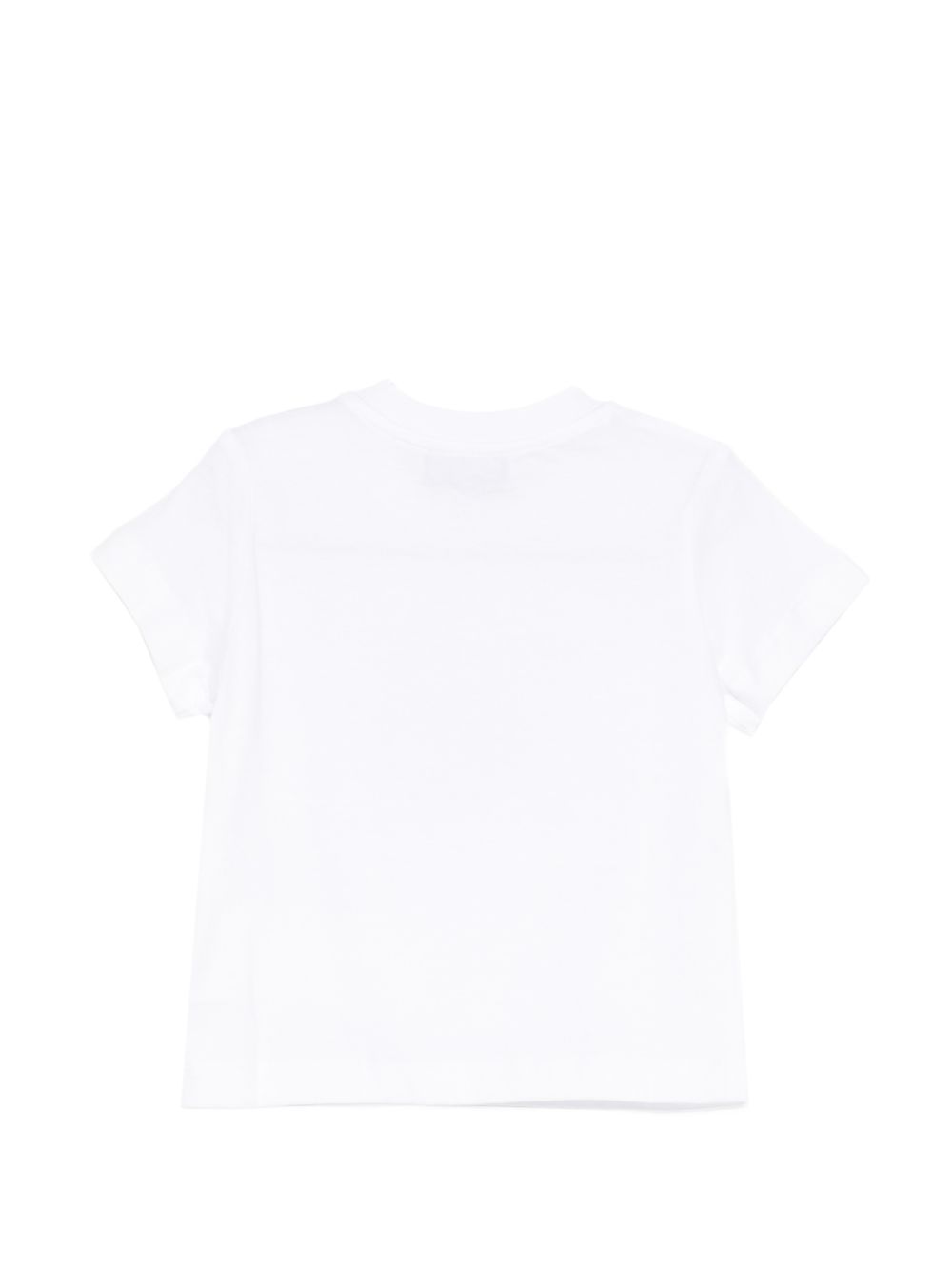 T-shirt bianco per neonato MUM04KLAA17 10101 Moschino Kids 