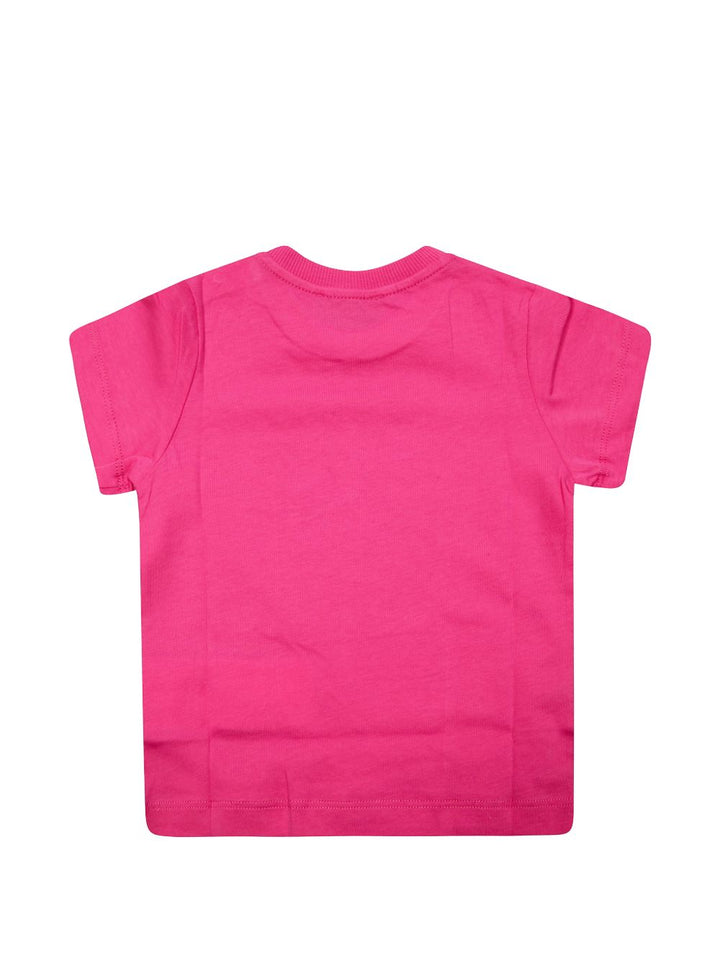 T-shirt rosa magenta per neonata MUM04KLAA17 50533 Moschino Kids 