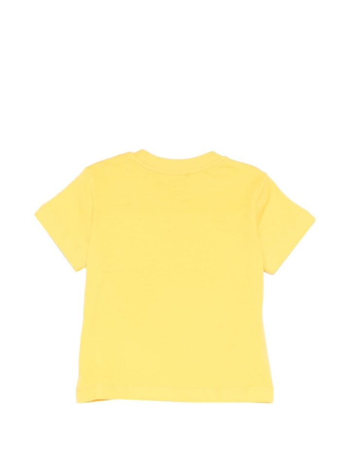 T-shirt gialla per neonato MUM04KLAA17 50577 Moschino Kids 
