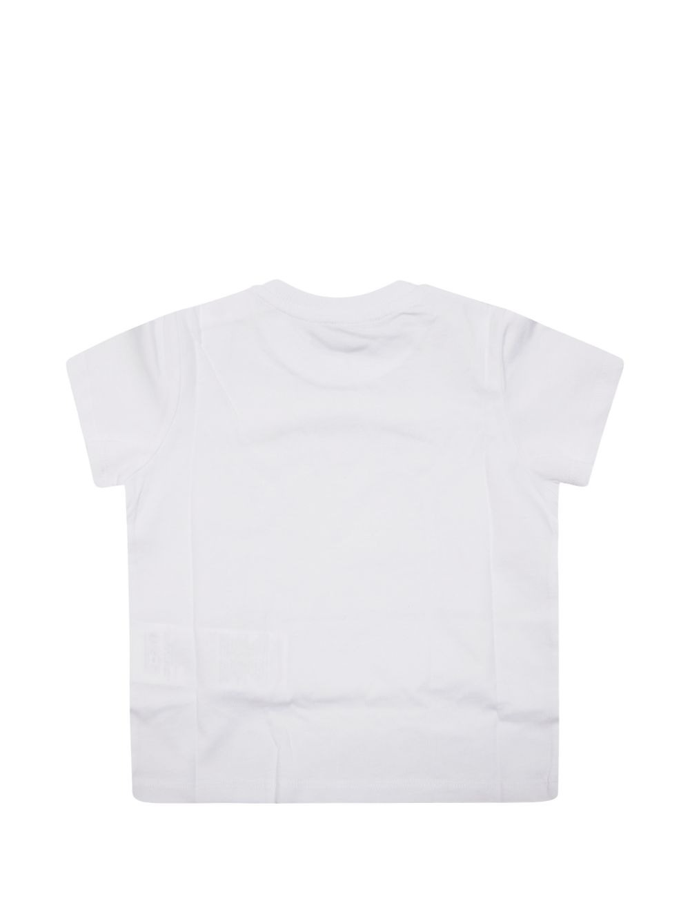 T-shirt bianco per neonato MUM04OLAA24 10101 Moschino Kids 