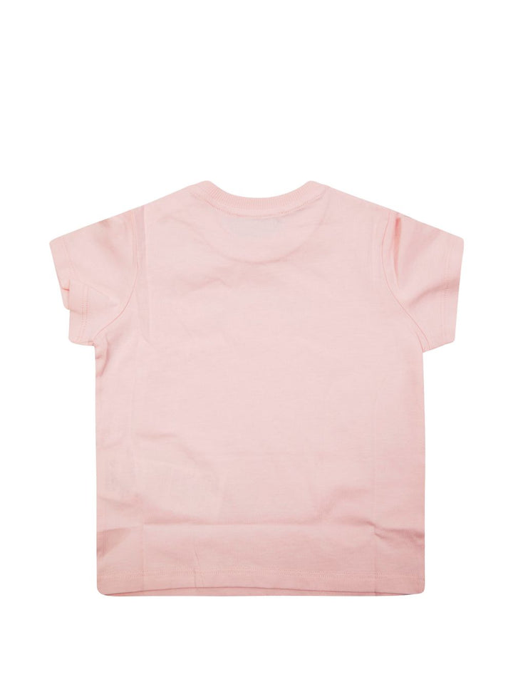 T-shirt rosa per neonata MUM04OLAA24 50209 Moschino Kids 