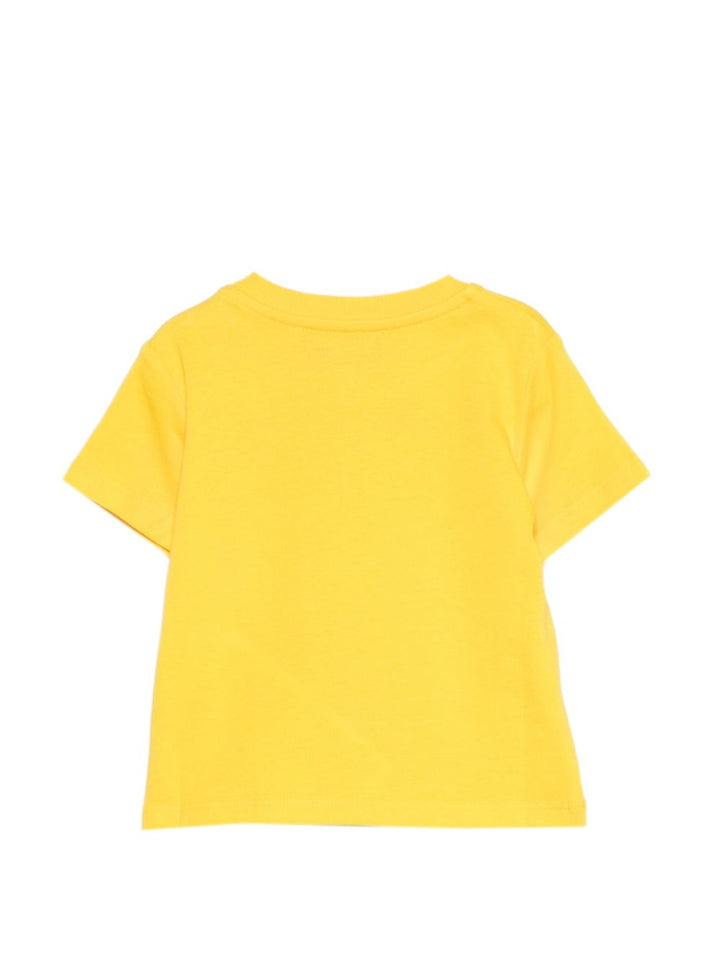 T-shirt gialla per neonata MUM04OLAA24 50577 Moschino Kids 