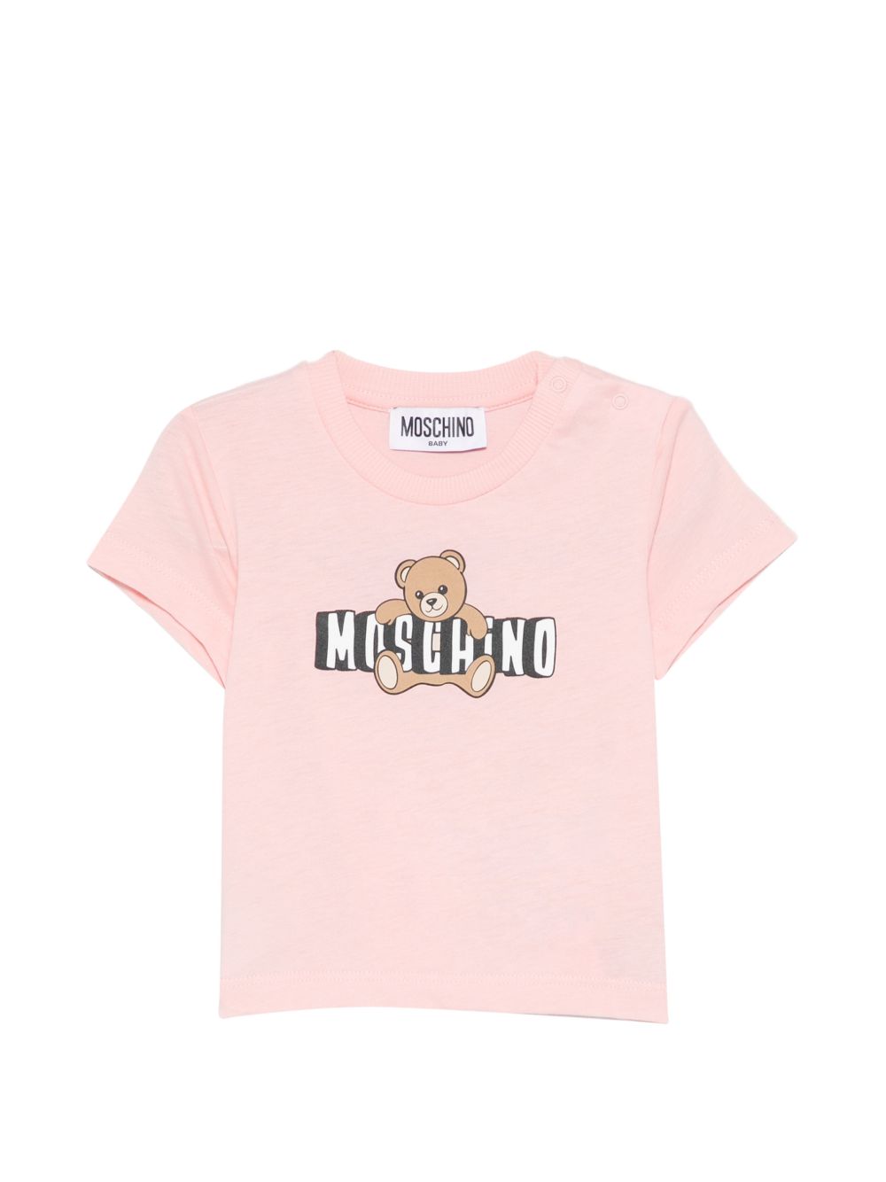 T-shirt rosa per neonata MUM04PLAA03 50209 Moschino Kids 