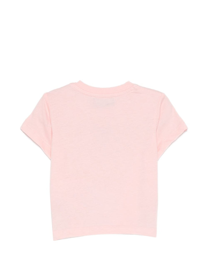 T-shirt rosa per neonata MUM04PLAA03 50209 Moschino Kids 