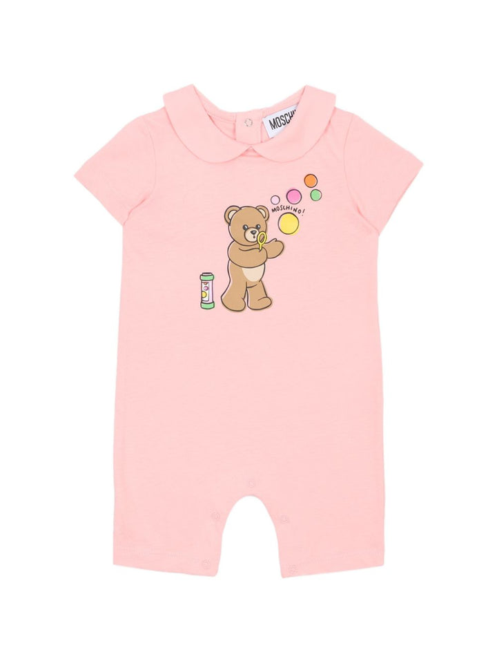 Tutina rosa chiaro per neonata MUT04MLAA03 50209 Moschino Kids 