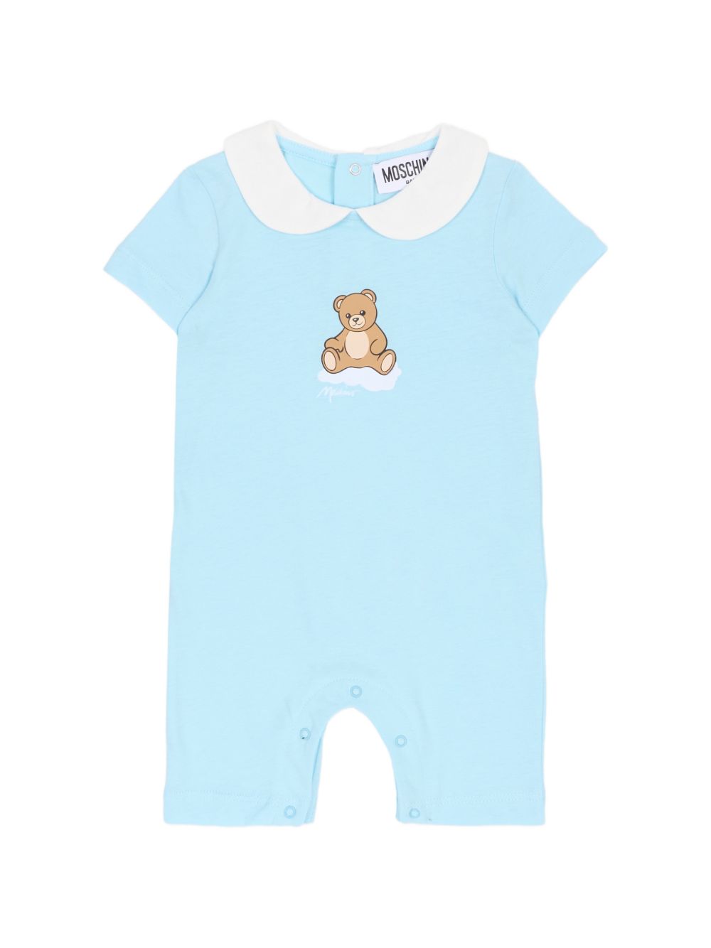 Tutina azzurro cielo per neonato MUT04NLAA03 40304 Moschino Kids 