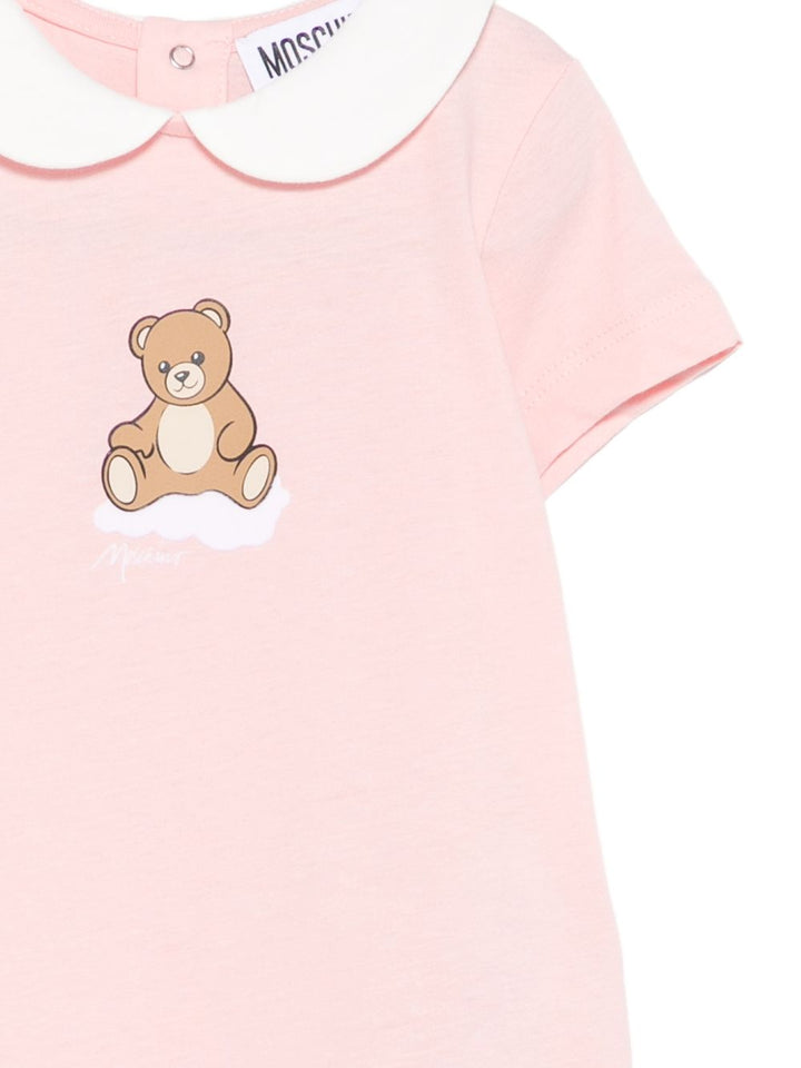 Tutina rosa chiaro per neonata MUT04NLAA03 50209 Moschino Kids 