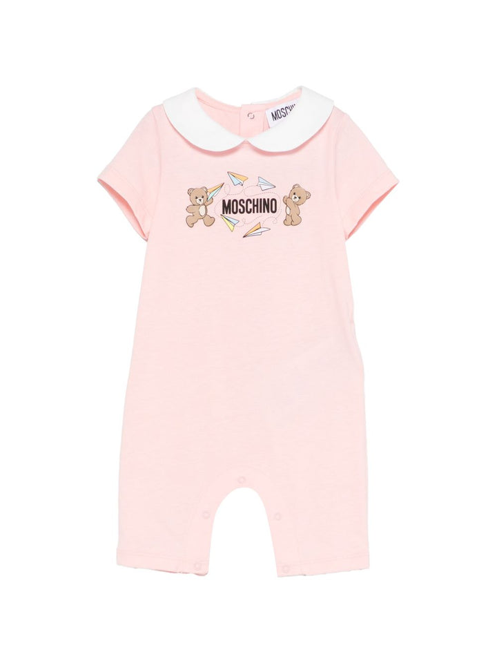 Tutina rosa per neonata MUT04OLAA01 50209 Moschino Kids 