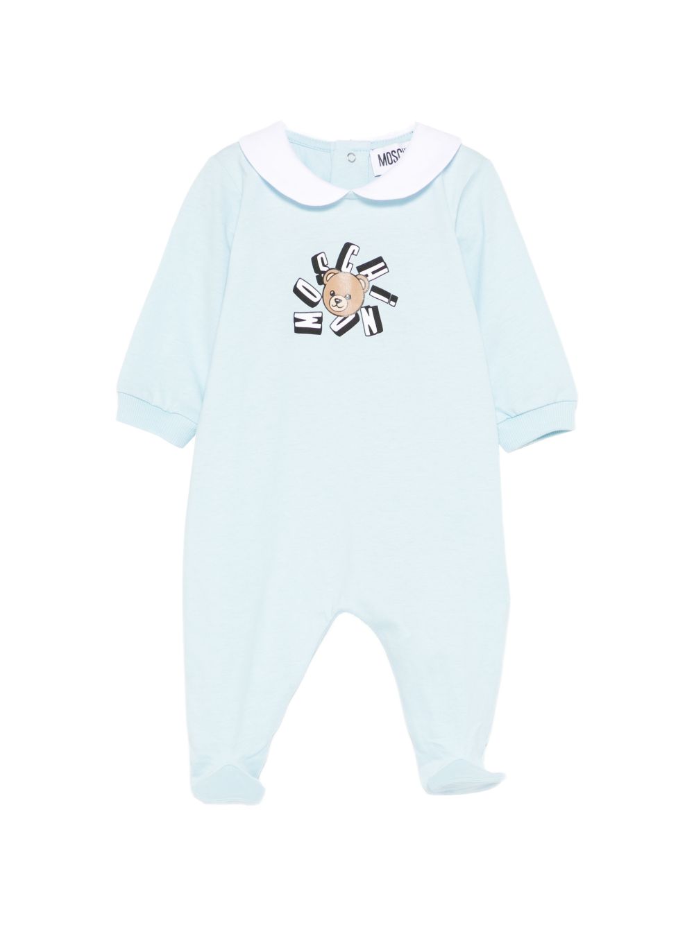 Tutina azzurra per neonato MUT04QLAA02 40304 Moschino Kids 