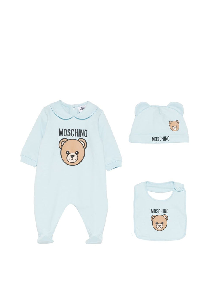Tutina azzurra per neonato MUY097LCA19 40304 Moschino Kids 